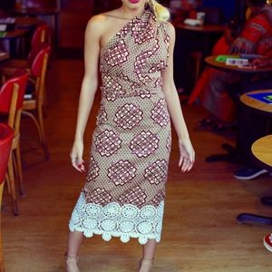 Abstract Print Ankara Infinity Dress